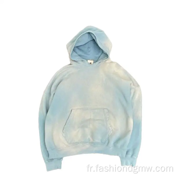 Hoodies en difficulté à lavage d&#39;acide vintage vierge personnalisé